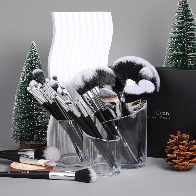 32-Piece Kabuki Makeup Brush Set for Foundation, Powder, Blush, Concealer, Eyeshadow